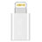 Cable Adaptador Android Micro USB a Lightning USB H01 para Apple iPad 10.2 (2020) Blanco