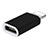 Cable Adaptador Android Micro USB a Lightning USB H01 para Apple iPad 10.2 (2020) Negro