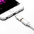 Cable Adaptador Android Micro USB a Lightning USB H01 para Apple iPad Mini 2 Blanco