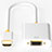 Cable Adaptador HDMI Macho a VGA H02 Blanco