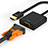 Cable Adaptador HDMI Macho a VGA H02 Negro