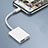 Cable Adaptador Lightning a USB OTG H01 para Apple iPad 4 Blanco