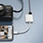 Cable Adaptador Lightning a USB OTG H01 para Apple iPhone 13 Pro Max Blanco