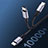 Cable Adaptador Type-C USB-C a Type-C USB-C 60W para Apple iPad Air 5 10.9 (2022) Gris Oscuro