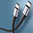 Cable Adaptador Type-C USB-C a Type-C USB-C 60W para Apple iPad Pro 11 (2021) Gris Oscuro