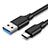 Cable Type-C Android Universal H01 para Apple iPad Pro 11 (2021) Gris Oscuro