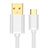 Cable Type-C Android Universal T11 para Apple iPad Pro 12.9 (2022) Blanco