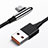 Cable Type-C Android Universal T20 para Apple iPad Pro 11 (2022) Negro