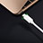 Cable USB 2.0 Android Universal 2A H02 para Apple iPad Pro 11 (2022) Blanco