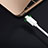 Cable USB 2.0 Android Universal 2A H02 para Apple iPad Pro 12.9 (2021) Blanco