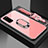 Carcasa Bumper Funda Silicona Espejo con Magnetico Anillo de dedo Soporte para Huawei Honor V30 Pro 5G