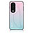 Carcasa Bumper Funda Silicona Espejo Gradiente Arco iris LS1 para Huawei Honor 80 5G