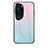 Carcasa Bumper Funda Silicona Espejo Gradiente Arco iris LS1 para Huawei P60 Art