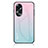 Carcasa Bumper Funda Silicona Espejo Gradiente Arco iris LS1 para Oppo A18