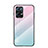 Carcasa Bumper Funda Silicona Espejo Gradiente Arco iris LS1 para Oppo Reno7 Pro 5G