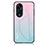 Carcasa Bumper Funda Silicona Espejo Gradiente Arco iris LS1 para Oppo Reno8 T 4G