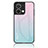 Carcasa Bumper Funda Silicona Espejo Gradiente Arco iris LS1 para Oppo Reno9 5G