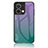 Carcasa Bumper Funda Silicona Espejo Gradiente Arco iris LS1 para Oppo Reno9 Pro 5G