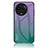 Carcasa Bumper Funda Silicona Espejo Gradiente Arco iris LS1 para Realme V50 5G