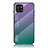 Carcasa Bumper Funda Silicona Espejo Gradiente Arco iris LS1 para Samsung Galaxy A03