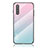 Carcasa Bumper Funda Silicona Espejo Gradiente Arco iris LS1 para Samsung Galaxy A41 SC-41A