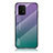 Carcasa Bumper Funda Silicona Espejo Gradiente Arco iris LS1 para Samsung Galaxy M80S
