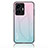 Carcasa Bumper Funda Silicona Espejo Gradiente Arco iris LS1 para Vivo Y77 5G