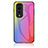 Carcasa Bumper Funda Silicona Espejo Gradiente Arco iris LS2 para Huawei Honor 70 Pro+ Plus 5G