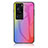 Carcasa Bumper Funda Silicona Espejo Gradiente Arco iris LS2 para Huawei P60