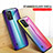 Carcasa Bumper Funda Silicona Espejo Gradiente Arco iris LS2 para Realme C31