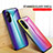 Carcasa Bumper Funda Silicona Espejo Gradiente Arco iris LS2 para Realme C33