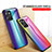 Carcasa Bumper Funda Silicona Espejo Gradiente Arco iris LS2 para Realme C35