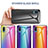 Carcasa Bumper Funda Silicona Espejo Gradiente Arco iris LS2 para Samsung Galaxy A02