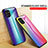 Carcasa Bumper Funda Silicona Espejo Gradiente Arco iris LS2 para Samsung Galaxy A03