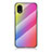 Carcasa Bumper Funda Silicona Espejo Gradiente Arco iris LS2 para Samsung Galaxy A03 Core