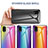 Carcasa Bumper Funda Silicona Espejo Gradiente Arco iris LS2 para Samsung Galaxy A03 Core