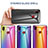 Carcasa Bumper Funda Silicona Espejo Gradiente Arco iris LS2 para Samsung Galaxy M01s