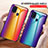 Carcasa Bumper Funda Silicona Espejo Gradiente Arco iris LS2 para Samsung Galaxy M31 Prime Edition