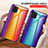 Carcasa Bumper Funda Silicona Espejo Gradiente Arco iris LS2 para Samsung Galaxy M60s