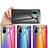Carcasa Bumper Funda Silicona Espejo Gradiente Arco iris LS2 para Xiaomi Redmi Note 10S 4G