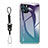 Carcasa Bumper Funda Silicona Espejo Gradiente Arco iris M01 para Apple iPhone 14 Pro Max