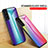 Carcasa Bumper Funda Silicona Espejo Gradiente Arco iris M01 para Samsung Galaxy S22 5G