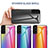 Carcasa Bumper Funda Silicona Espejo Gradiente Arco iris M01 para Samsung Galaxy S22 Plus 5G