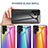 Carcasa Bumper Funda Silicona Espejo Gradiente Arco iris M01 para Samsung Galaxy S24 Ultra 5G