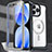 Carcasa Bumper Funda Silicona Transparente 360 Grados con Mag-Safe Magnetic AC1 para Apple iPhone 13 Pro