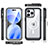 Carcasa Bumper Funda Silicona Transparente 360 Grados con Mag-Safe Magnetic AC1 para Apple iPhone 13 Pro Max