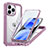 Carcasa Bumper Funda Silicona Transparente 360 Grados con Mag-Safe Magnetic AC1 para Apple iPhone 13 Pro Max