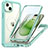 Carcasa Bumper Funda Silicona Transparente 360 Grados con Mag-Safe Magnetic T01 para Apple iPhone 14 Plus