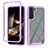 Carcasa Bumper Funda Silicona Transparente 360 Grados M02 para Samsung Galaxy S24 5G