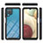 Carcasa Bumper Funda Silicona Transparente 360 Grados YB1 para Samsung Galaxy A12 Nacho